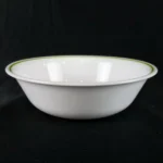Corelle (Corning) SHADOW IRIS Soup/Cereal Bowl (Green Off Edge)