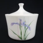 Corelle (Corning) SHADOW IRIS 4 1/4in Sugar Bowl & Lid