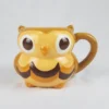 3D Owl Coffee Cup Mug MESA HOME PRODUCTS Hand Painted Brown Tan Orange GC