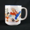 Vintage Disney Mug Pinocchio Charterers Blue Rim Porcelain Japan