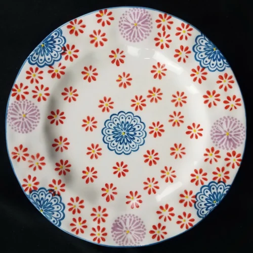 BOHO Boutique FLORAL Multicolored Stoneware Salad Plate - Pattern 2
