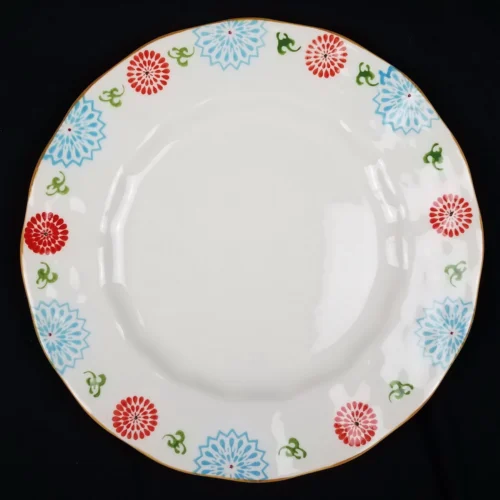 BOHO Boutique FLORAL Multicolored Stoneware Dinner Plate - Pattern 3