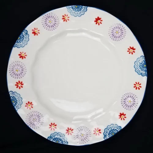 BOHO Boutique FLORAL Multicolored Stoneware Dinner Plate - Pattern 2