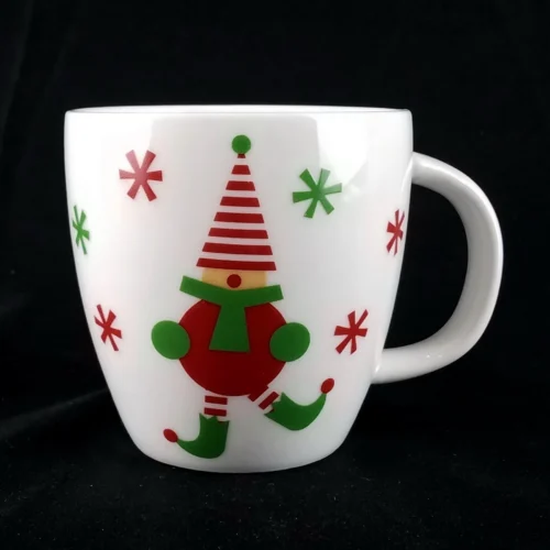 Crate & Barrel JINGLE ELF 7oz Mini Mug Christmas Holiday