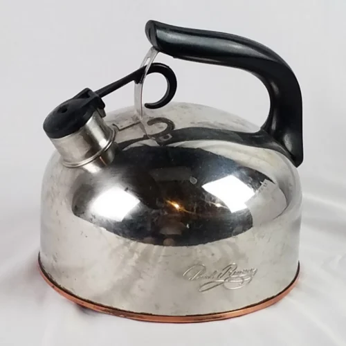 Vintage REVERE WARE Whistling 1801 Tea Kettle Copper Bottom 87-C