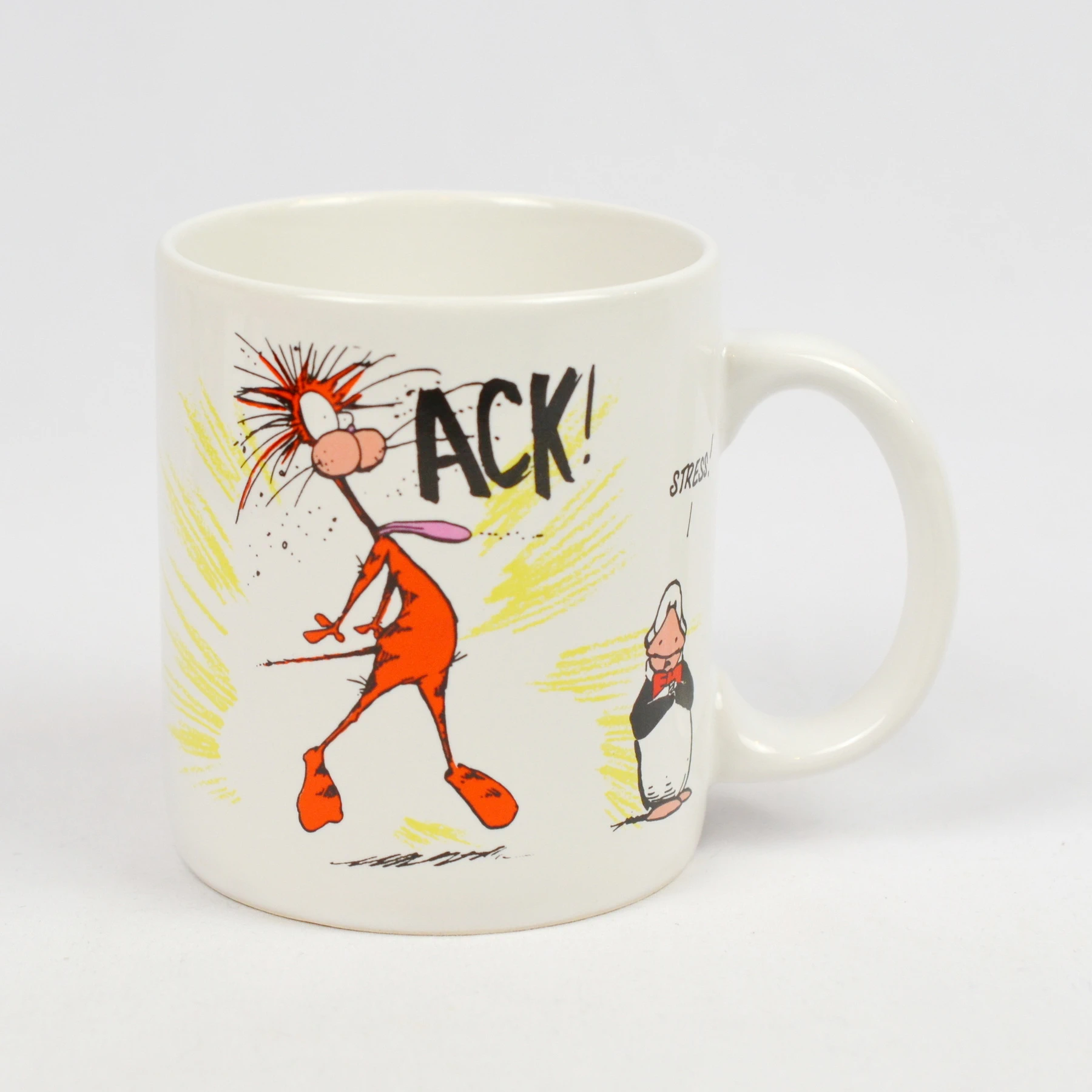 Bloom County OPUS N' BILL Mug Ack! Stress Humor 1991