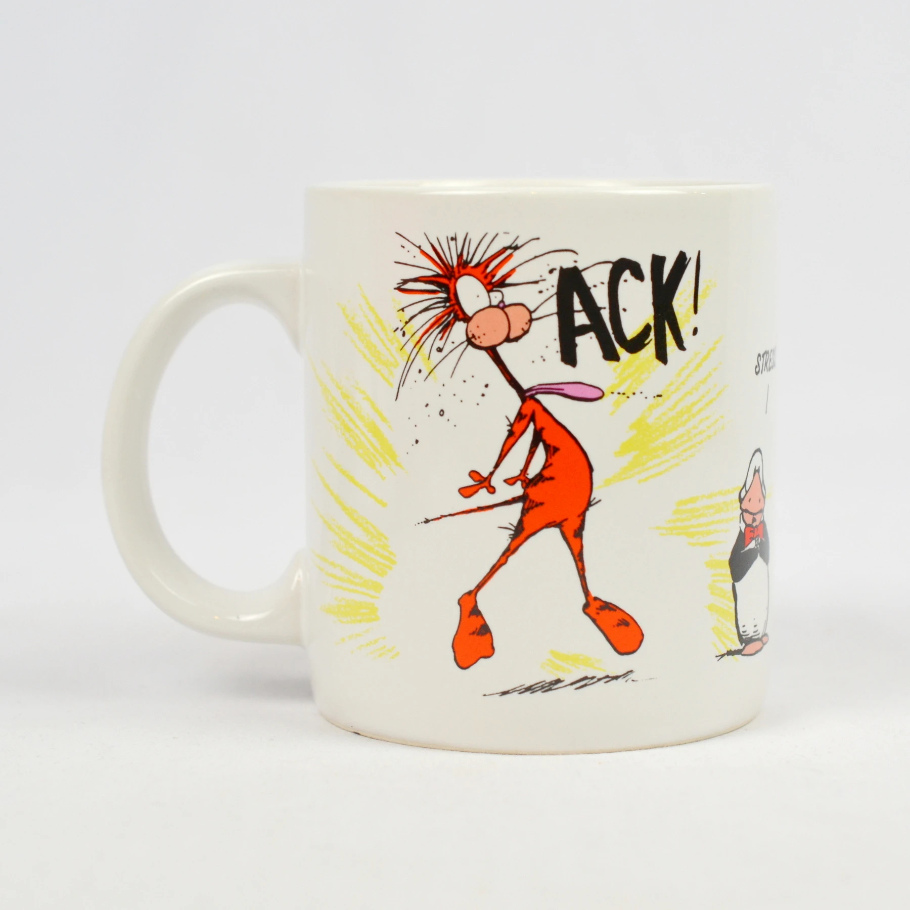 Bloom County OPUS N' BILL Mug Ack! Stress Humor 1991 - Image 3
