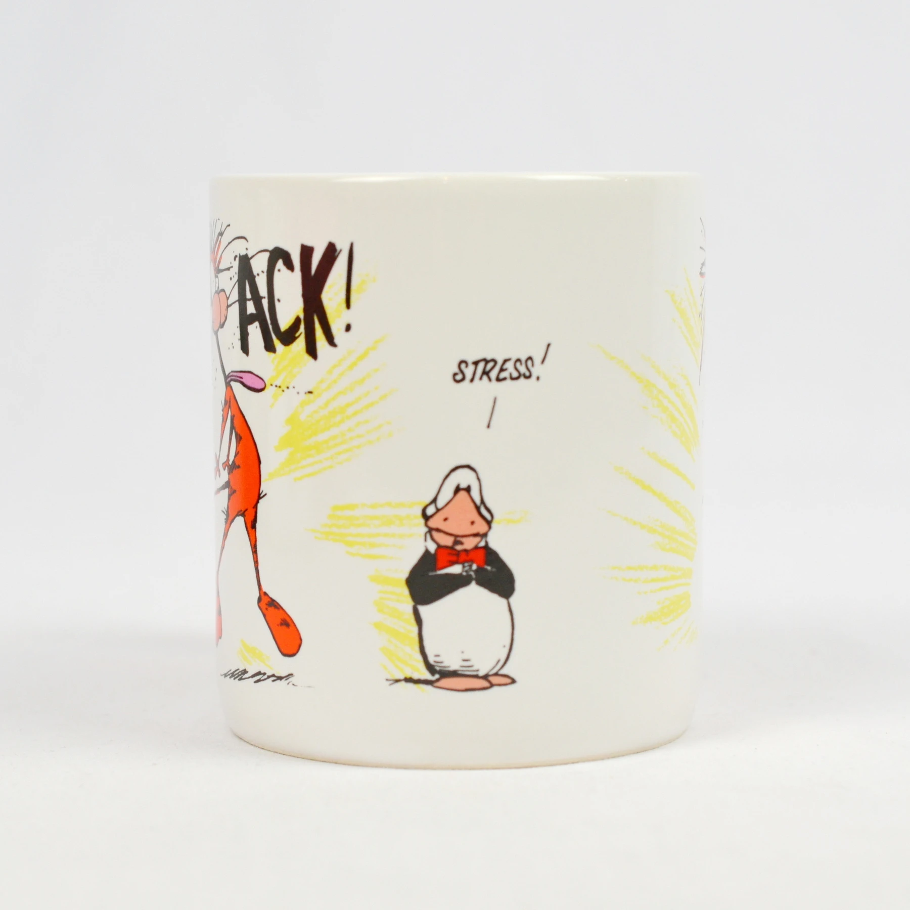 Bloom County OPUS N' BILL Mug Ack! Stress Humor 1991 - Image 4