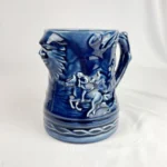 Mug Arthur Wood CHEERIO Green Man English Hunting Cobalt Blue