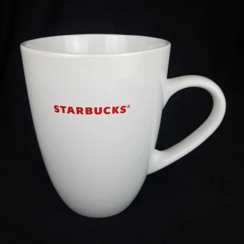 Starbucks Coffee 200814 Mug 15 oz White Red Spellout