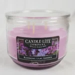 Candle-Lite Company 3-Wick Candle Blooming Lilac Garden NEW