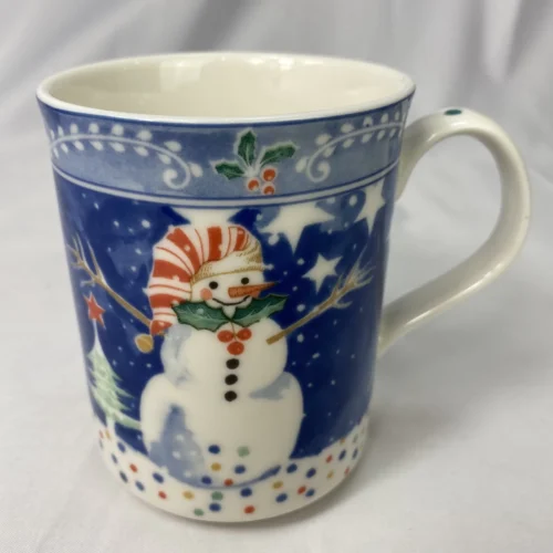 Noritake Epoch Collection E115 Mr. Snowman Set of 4 Mugs