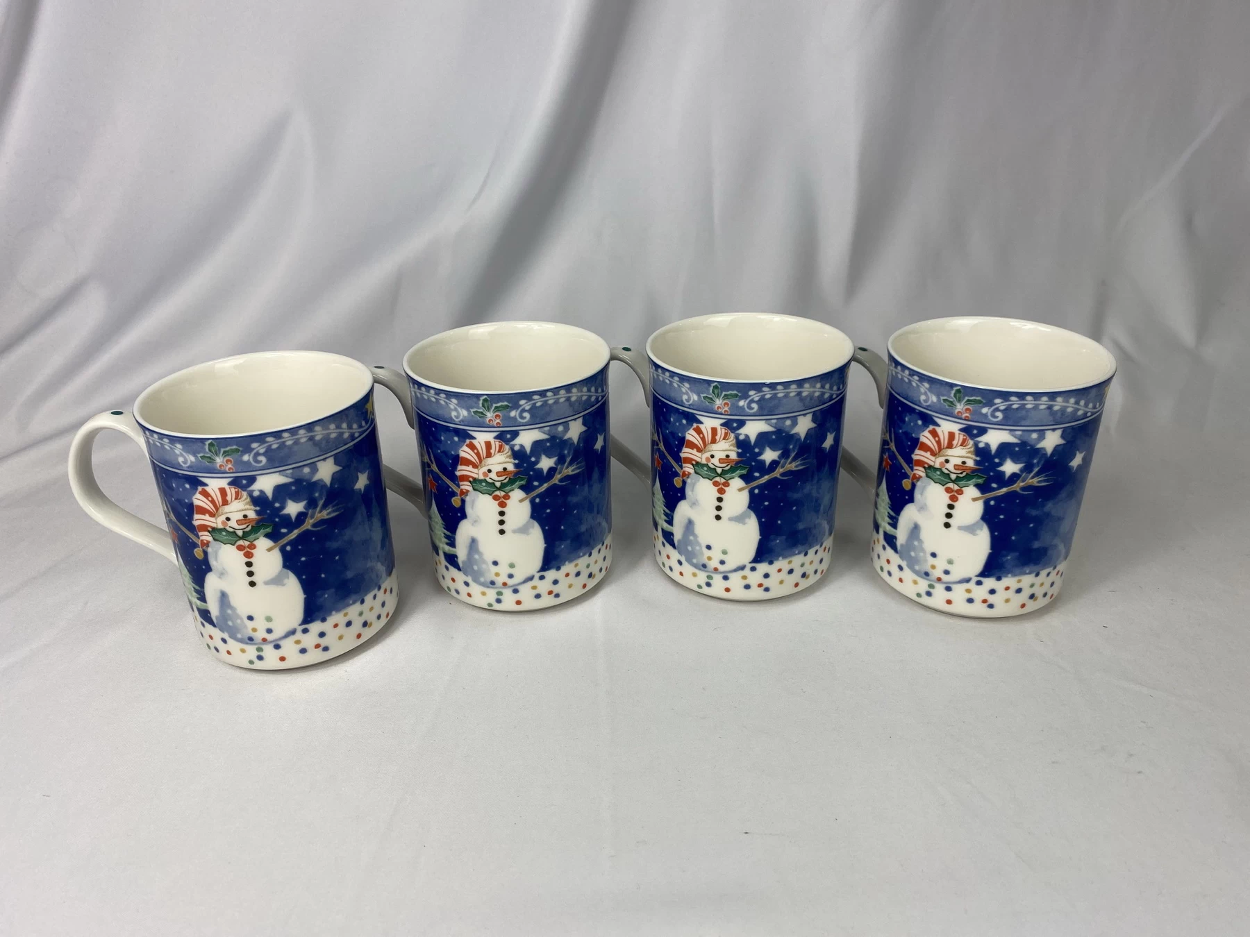 Noritake Epoch Collection E115 Mr. Snowman Set of 4 Mugs - Image 6