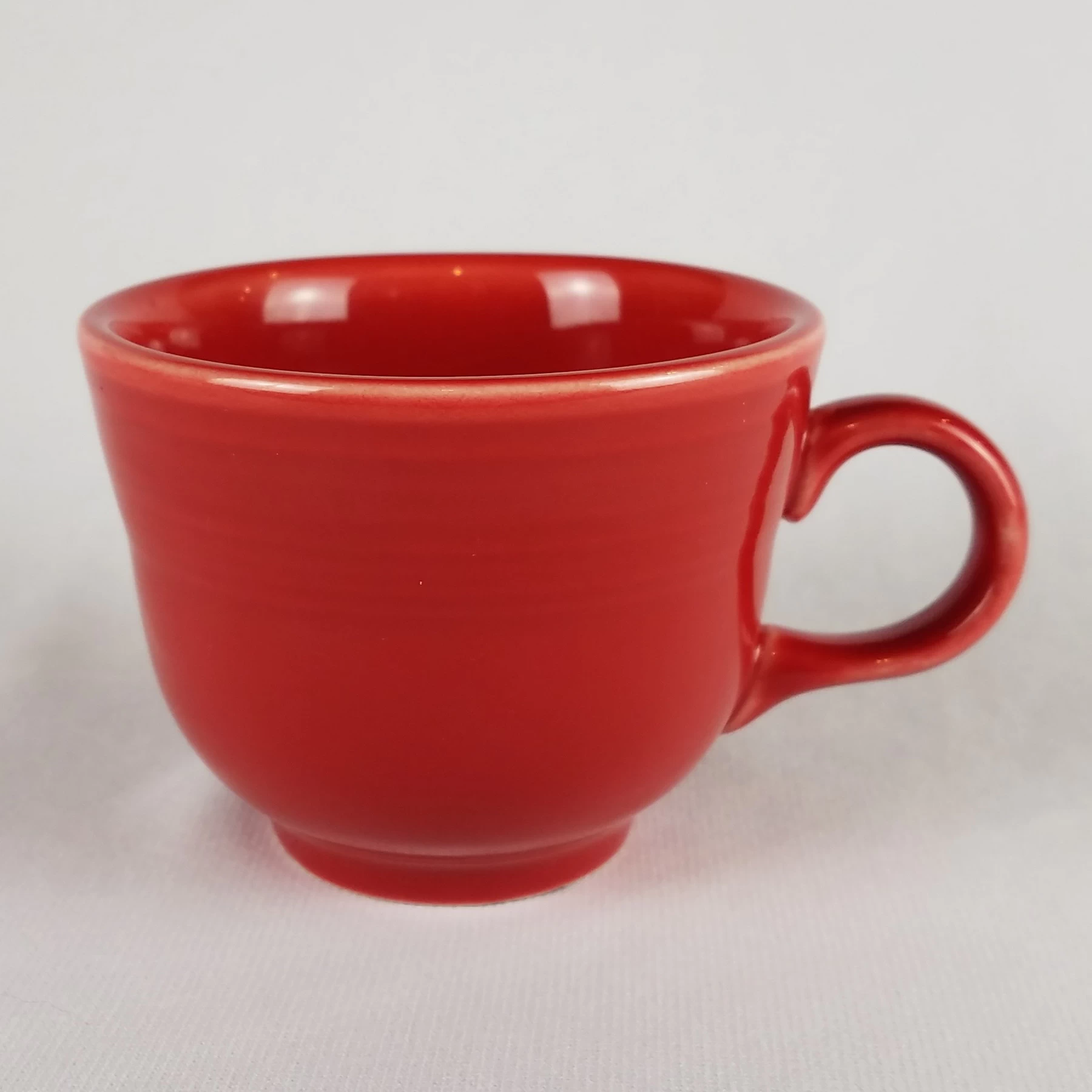 Fiesta SCARLET Homer Laughlin Flat Cup - Fiestaware