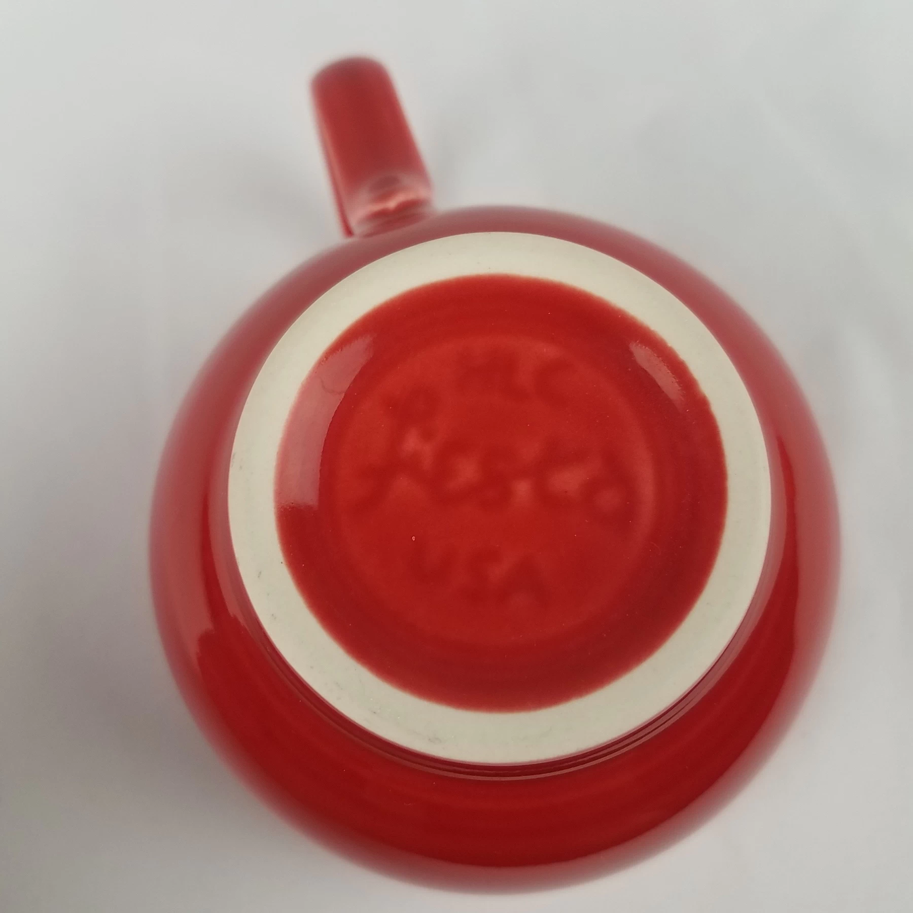 Fiesta SCARLET Homer Laughlin Flat Cup - Fiestaware - Image 4