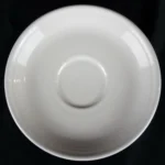 Fiesta WHITE Homer Laughlin Saucer for Flat Cup - Fiestaware