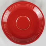 Fiesta SCARLET Homer Laughlin Saucer for Flat Cup - Fiestaware