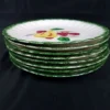 Salad Plates, Blue Ridge Southern Pottery, COUNTY FAIR GREEN, Set of 8