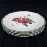 Salad Plates, Blue Ridge Southern Pottery, COUNTY FAIR GREEN, Set of 4 - GN7153