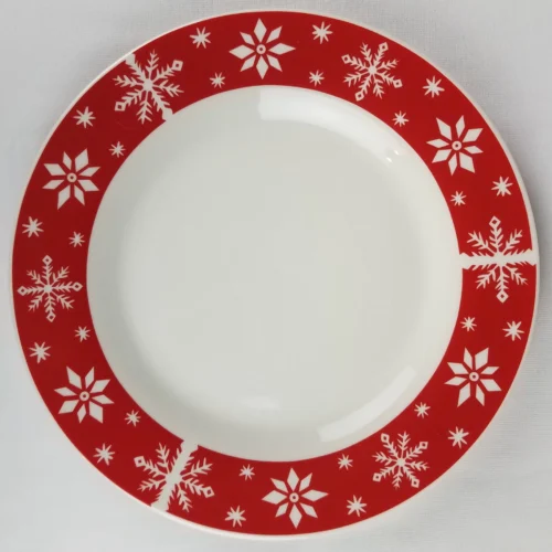Royal Norfolk SNOWFLAKE Dinner Plate Holiday Christmas