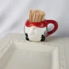 Faux Nora Fleming Mini Inspired GNOME MUG/TOOTH PICK HOLDER Plate Charm