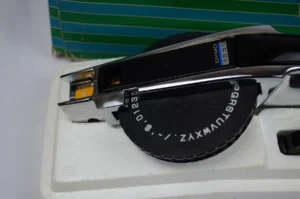 Vintage Metal Chrome DYMO 1550 Tape Writer Label Maker with Extra Rolls ~ EUC