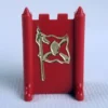 FLAG (Red) - Stratego (1961-1975) - Replacement Game Piece - Plastic
