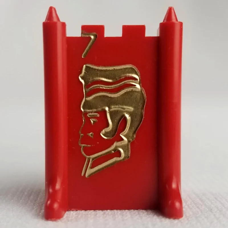 #7 SEGEANT (Red) - Stratego (1961-1975) - Replacement Game Piece - Plastic