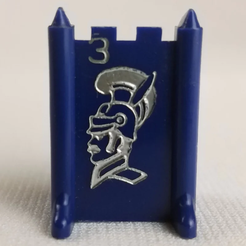 #3 COLONEL (Blue) - Stratego (1961-1975) - Replacement Game Piece - Plastic