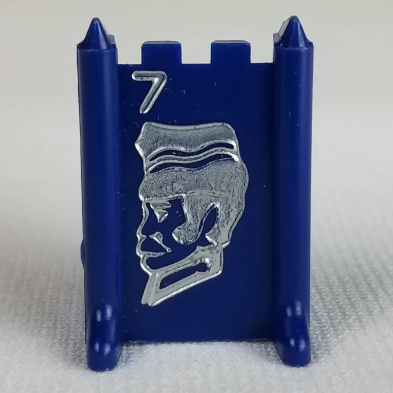 #7 SEGEANT (Blue) - Stratego (1961-1975) - Replacement Game Piece - Plastic