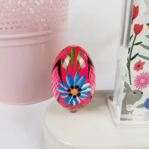 Easter Egg Figurine Faux Nora Fleming Mini Inspired - Polish Pottery #7825