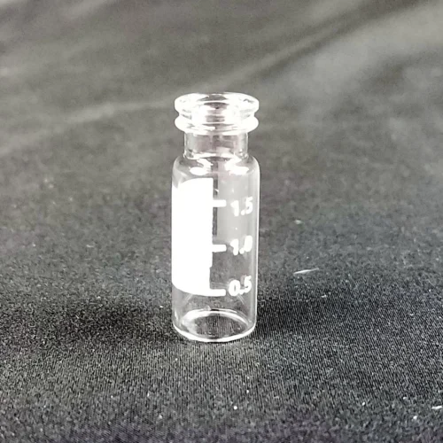 1.5 ml Clear Glass Sample Vials - ND8 Screw Neck Thread Top - No Cap - New