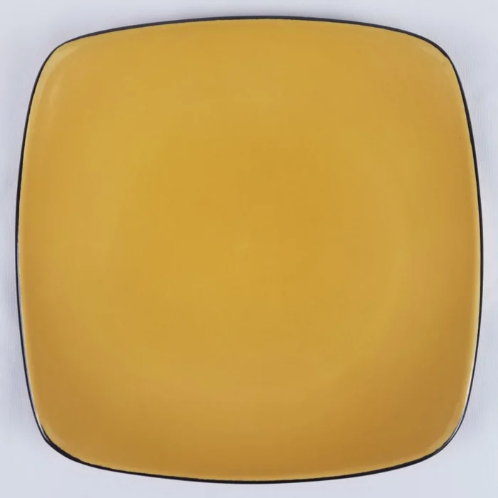 Corelle (Corning) Hearthstone TURMERIC YELLOW Luncheon Plate (Square)