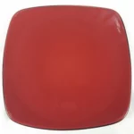Corelle (Corning) Hearthstone CHILI RED Luncheon Plate (Square)