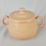 FIESTA APRICOT Sugar Bowl & Lid Homer Laughlin