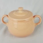 FIESTA APRICOT Sugar Bowl & Lid Homer Laughlin