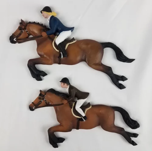 2 Equestrian Horse Wall Hanging - North Light Wade