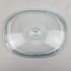 PYREX (Corning) DC-1.5 Oval Clear Glass Lid (Ribbed) EUC
