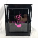 NORA FLEMING 9 Compartment Keepsake Storage Box - Black/Pink Bird
