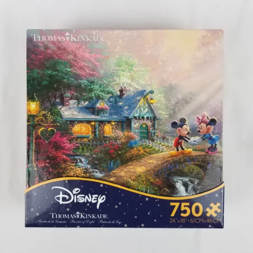 Disney Thomas Kinkade CEACO Mickey and Minnie Sweetheart Bridge 750pc Jigsaw Puzzle