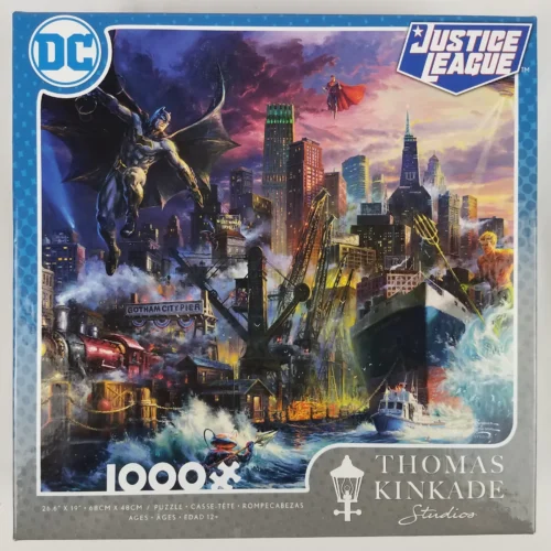 DC Comics - Showdown At Gotham Pier - Thomas Kinkade CEACO 1000pc Jigsaw Puzzle
