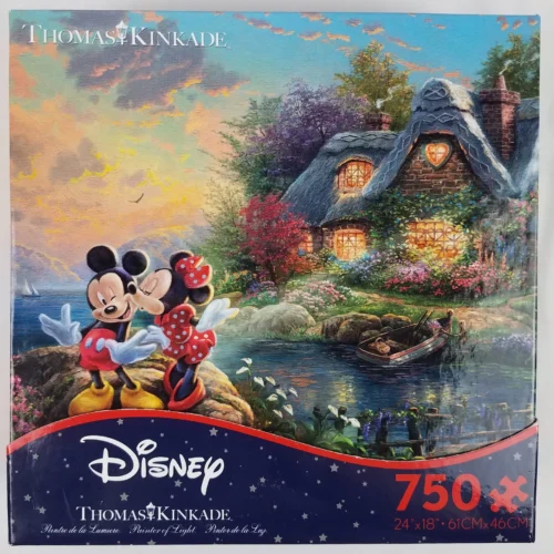 Disney Thomas Kinkade CEACO Mickey and Minnie Sweetheart Cove 750pc Jigsaw Puzzle