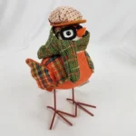 Hobby Lobby Fall 2022 Fabric Bird Orange Tweed Bird Tabletop Decor