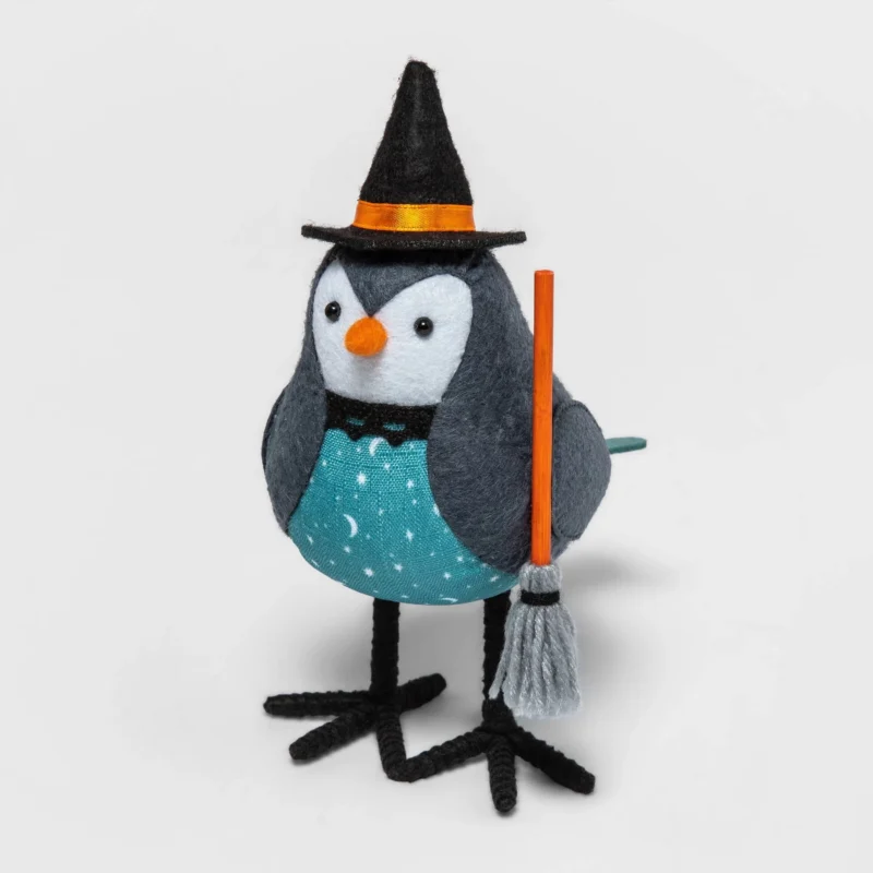 Target (Hyde & EEK) 2022 Featherly Friends WITCH BIRD Halloween Decorative Figurine