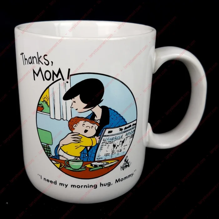 Family Circus Comic Mug "I need my morning hug Mommy" | 1989 Vintage Hallmark