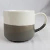 Starbucks Coffee 2014 Mug OMBRE Dipped Gray/White 10oz
