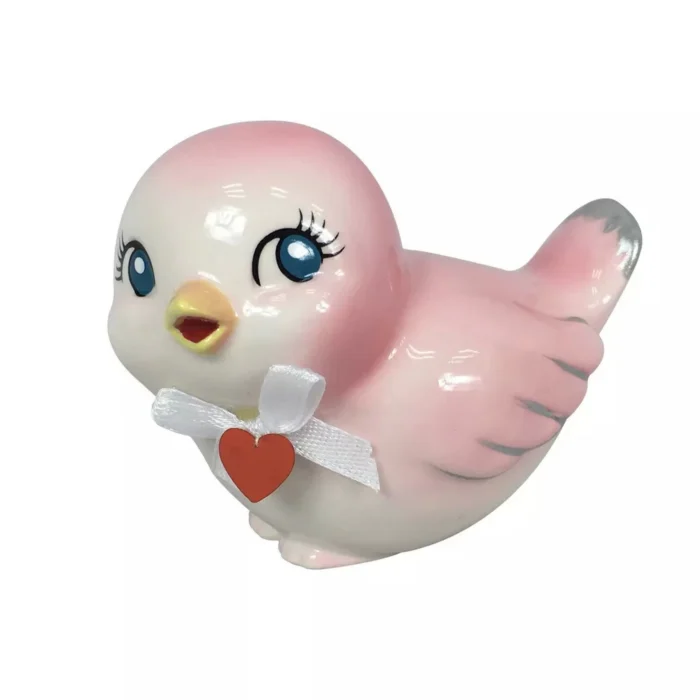 Valentine Love Bird (Looking Straight) Ceramic Pink Target Spritz