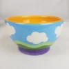 Ben & Jerry's Multicolor Footed Ice Cream Bowl - Yellow HTF