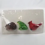 Target Bullseye Playground Fairy Garden Figures BIRD FROG HEDGEHOG Set of 3
