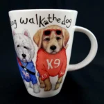 Roy Kirkham 'Walk the Dog' Mug Fine Bone China England